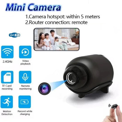 OFERTĂ 1+1 – Mini Cameră Spion X5, WiFi, 1080p, Night Vision